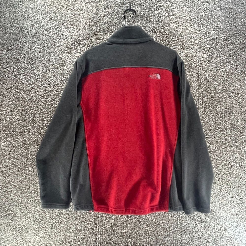The North Face Jacket Adult Large Red Gray Full Zip Fleece Flashdry Outdoors Men - Picture 13 of 15